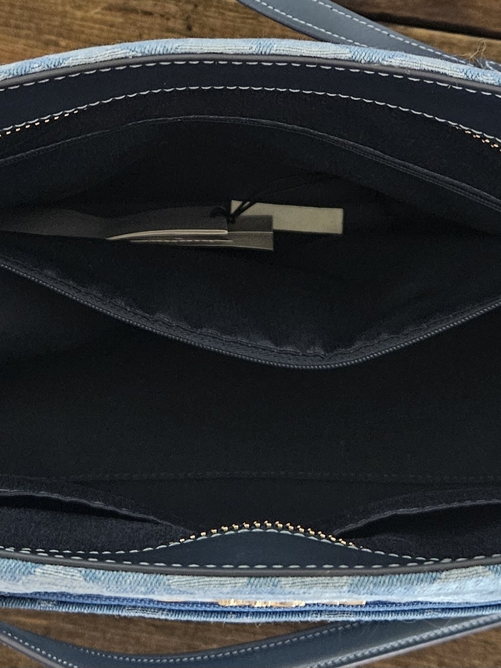 Coach Denim Signature Tote Bag in Blue - Picture 4 of 7